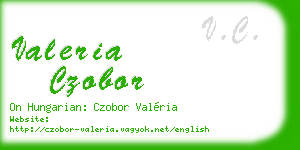 valeria czobor business card
